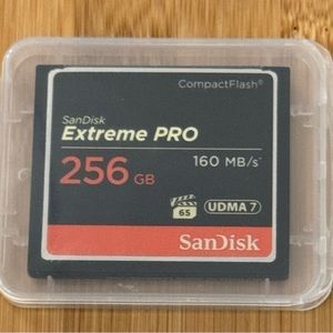 Barely used- CompactFlash
SanDisk Extreme PRO
256 GB